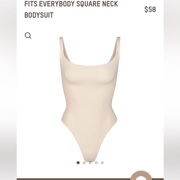 Fits Everybody Square Neck Body Suit - Picture 3 of 6